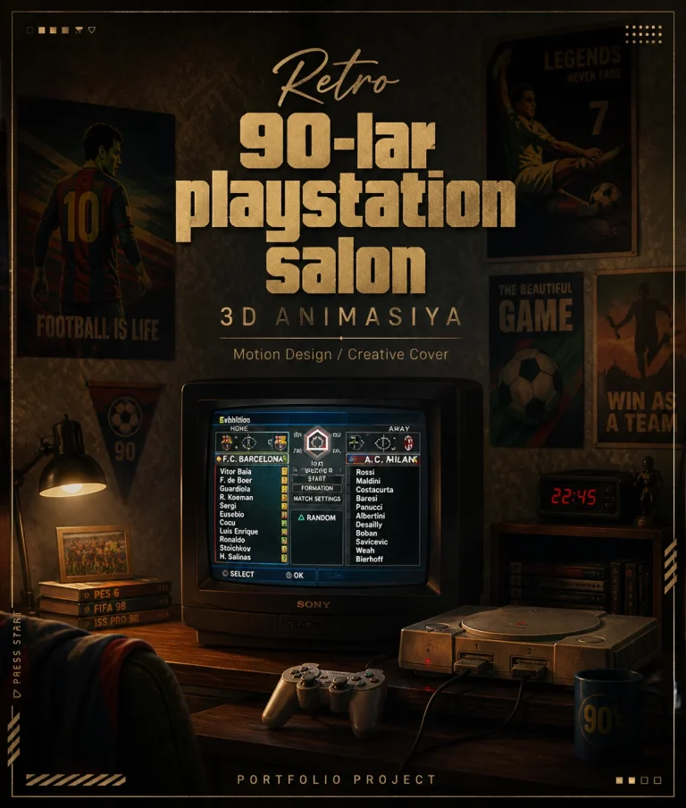 “Retro Playstation club” 3D Animasiya