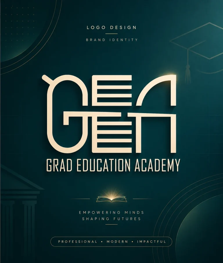Grad Education Academy Loqo Dizayn