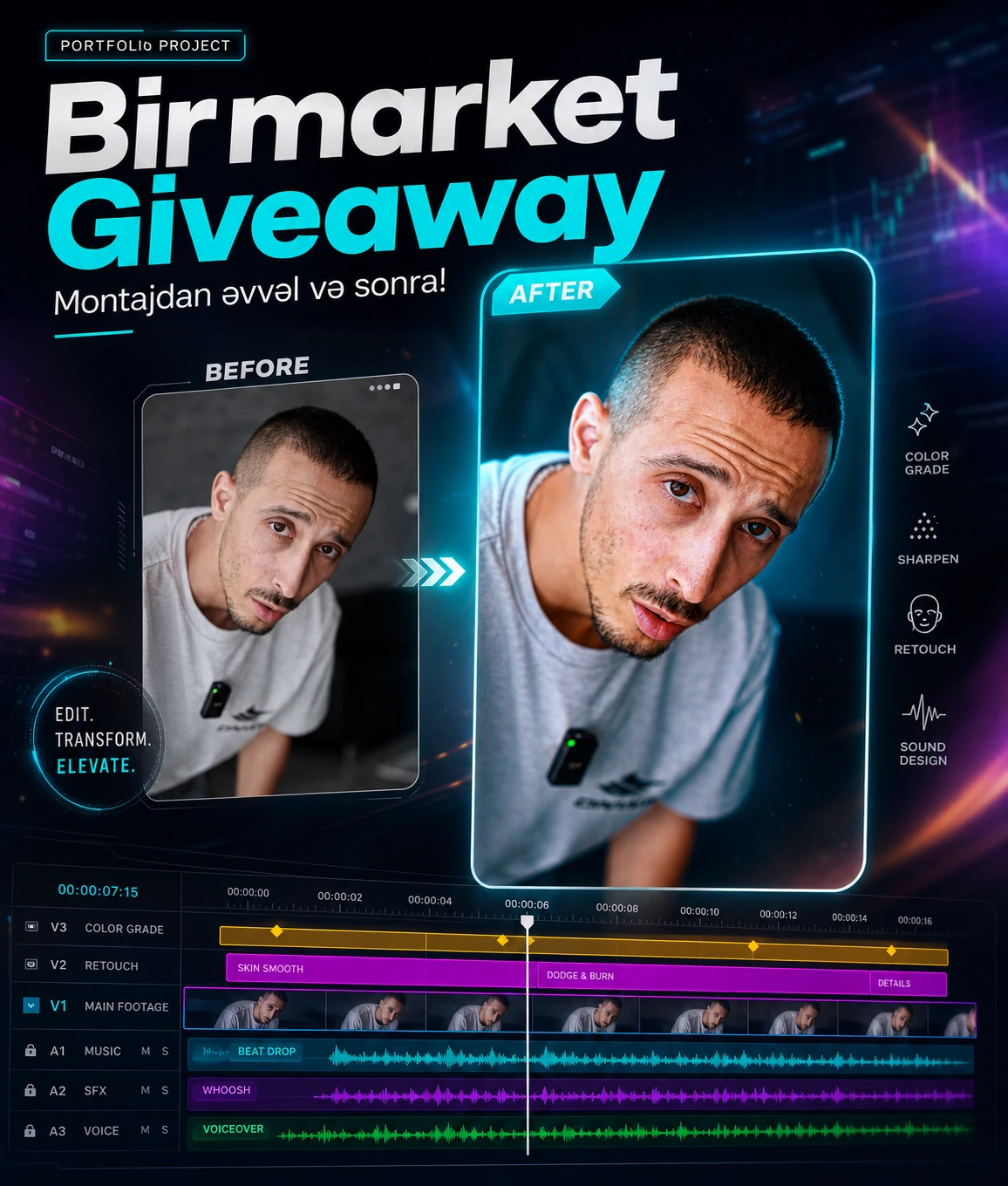 Umico Giveaway – Montajdan əvvəl və sonra! 🎁✨