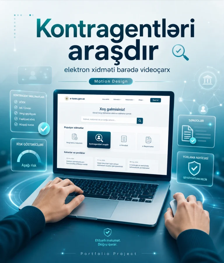 “Kontragentləri araşdır” elektron xidməti barədə videoçarx