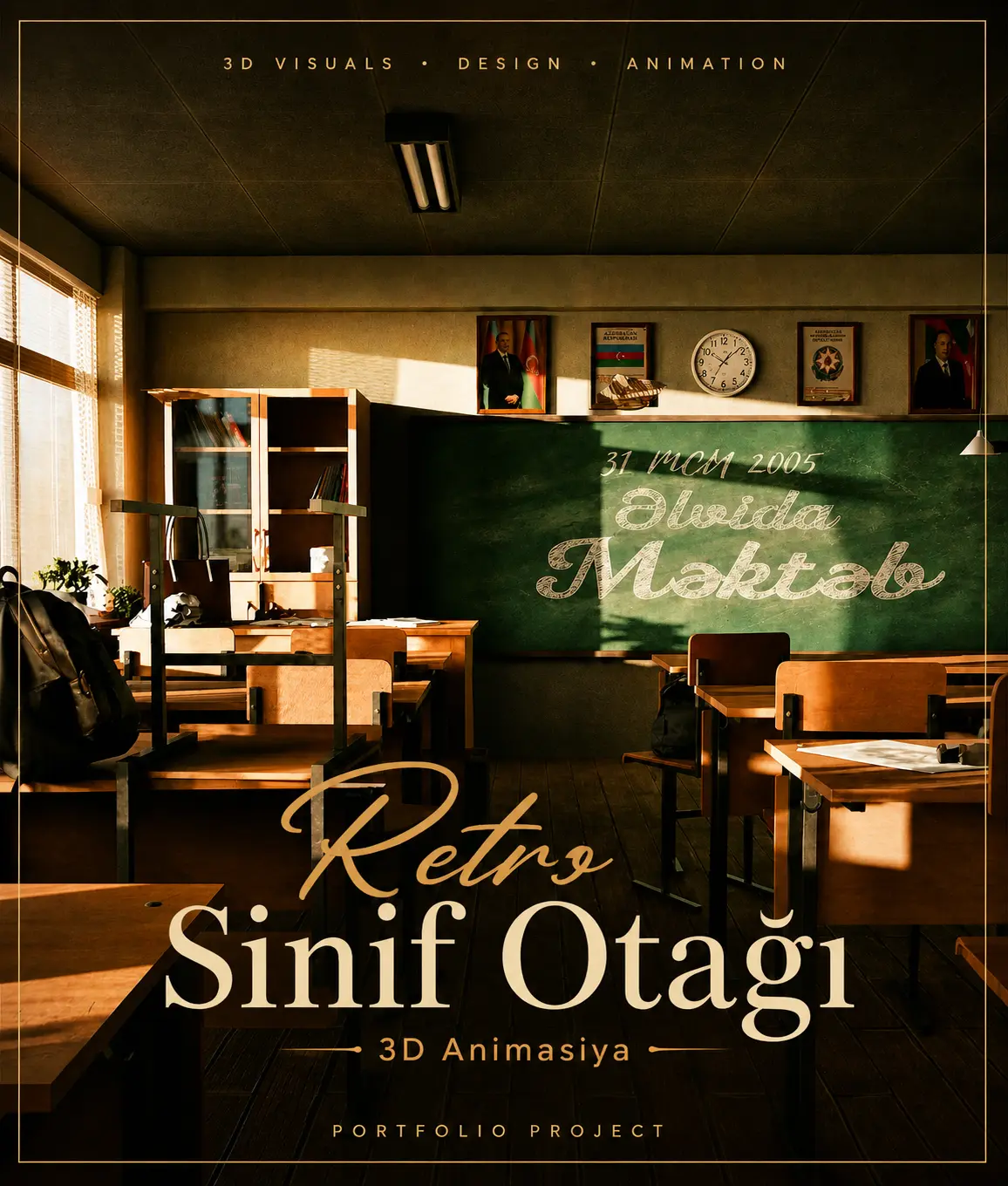 Retro Sinif Otağı – 3D Animasiya