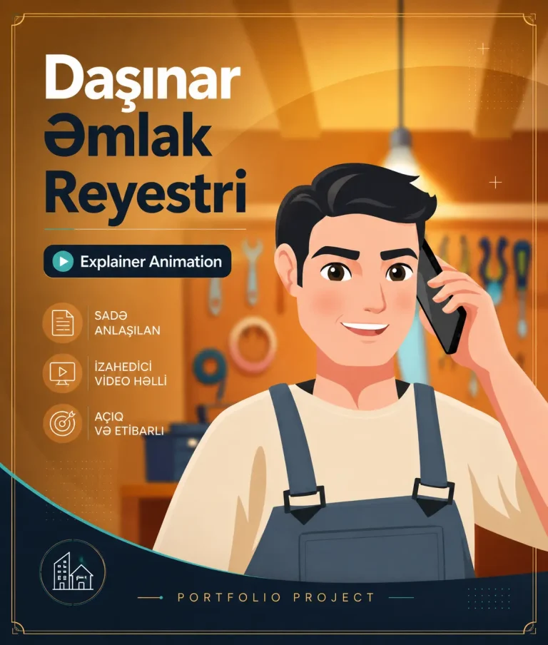 Daşınar Əmlak Reyestri | Explainer Animation
